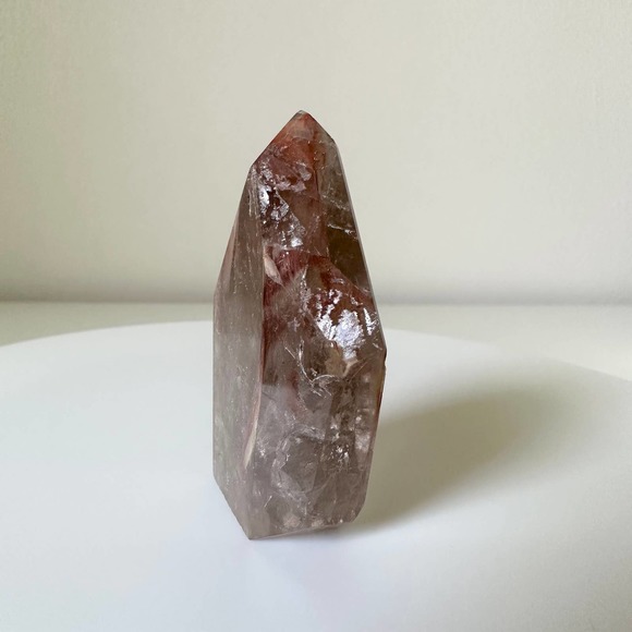 Fire Amphibole Quartz Point Angel Phantom Tower Crystal Natural High Quality - Picture 3 of 6